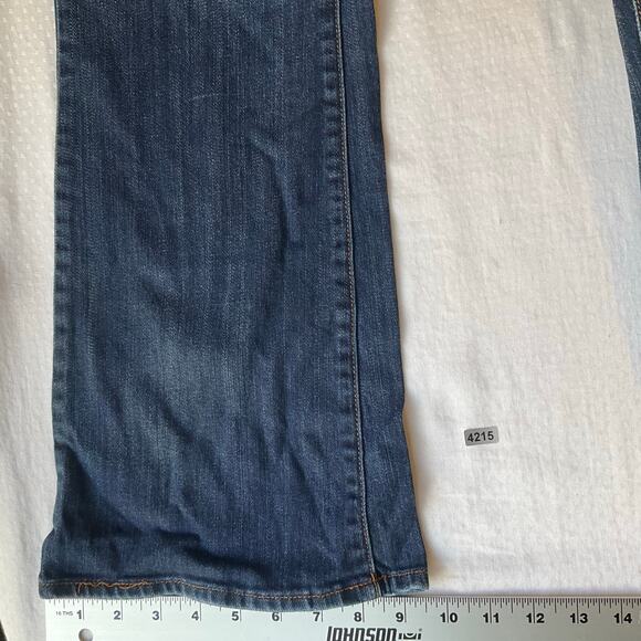 Lucky Brand Women Flared Jeans Sofia Boot size 12 / 31 R Blue Mid Rise Stretch - Picture 6 of 11